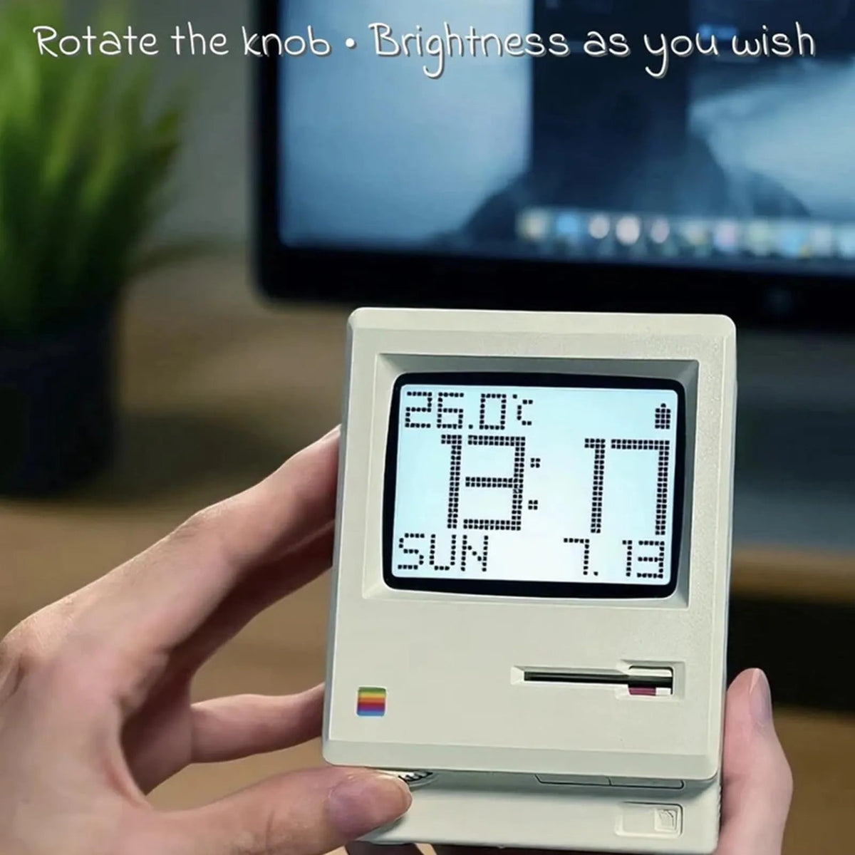 Mroace Retro Pixel Display USB Alarm Clock