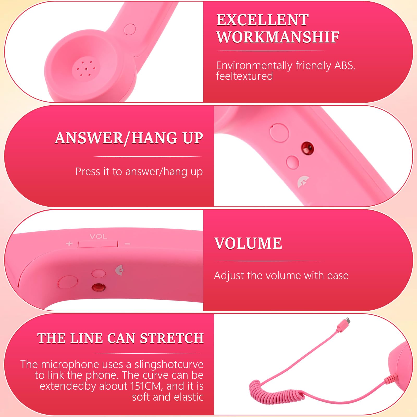 Mroace Retro Type-C Phone Handset