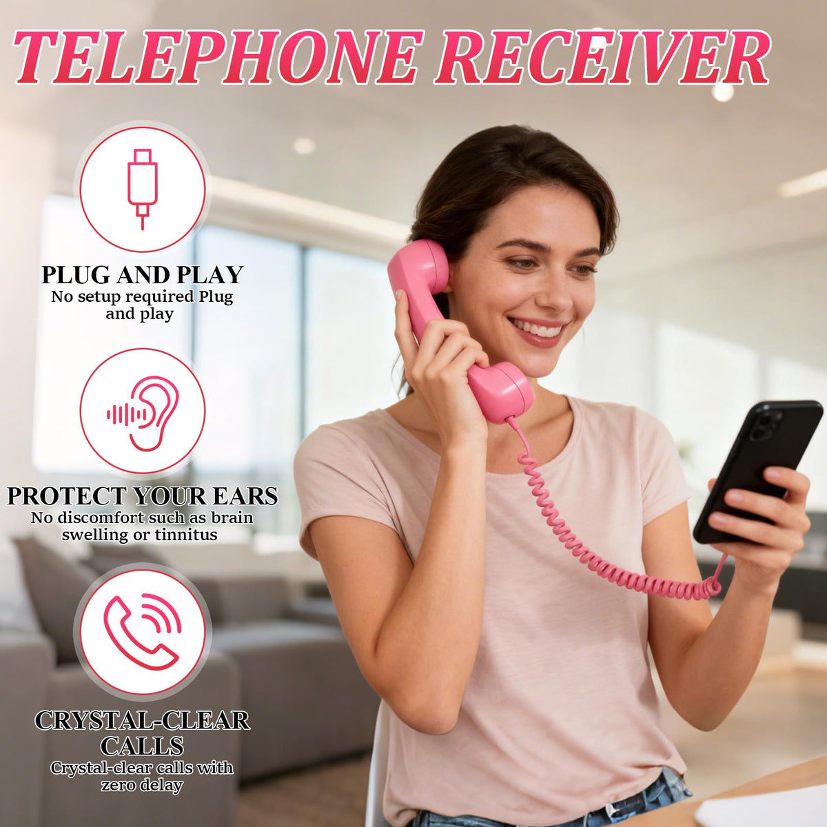 Mroace Retro Type-C Phone Handset