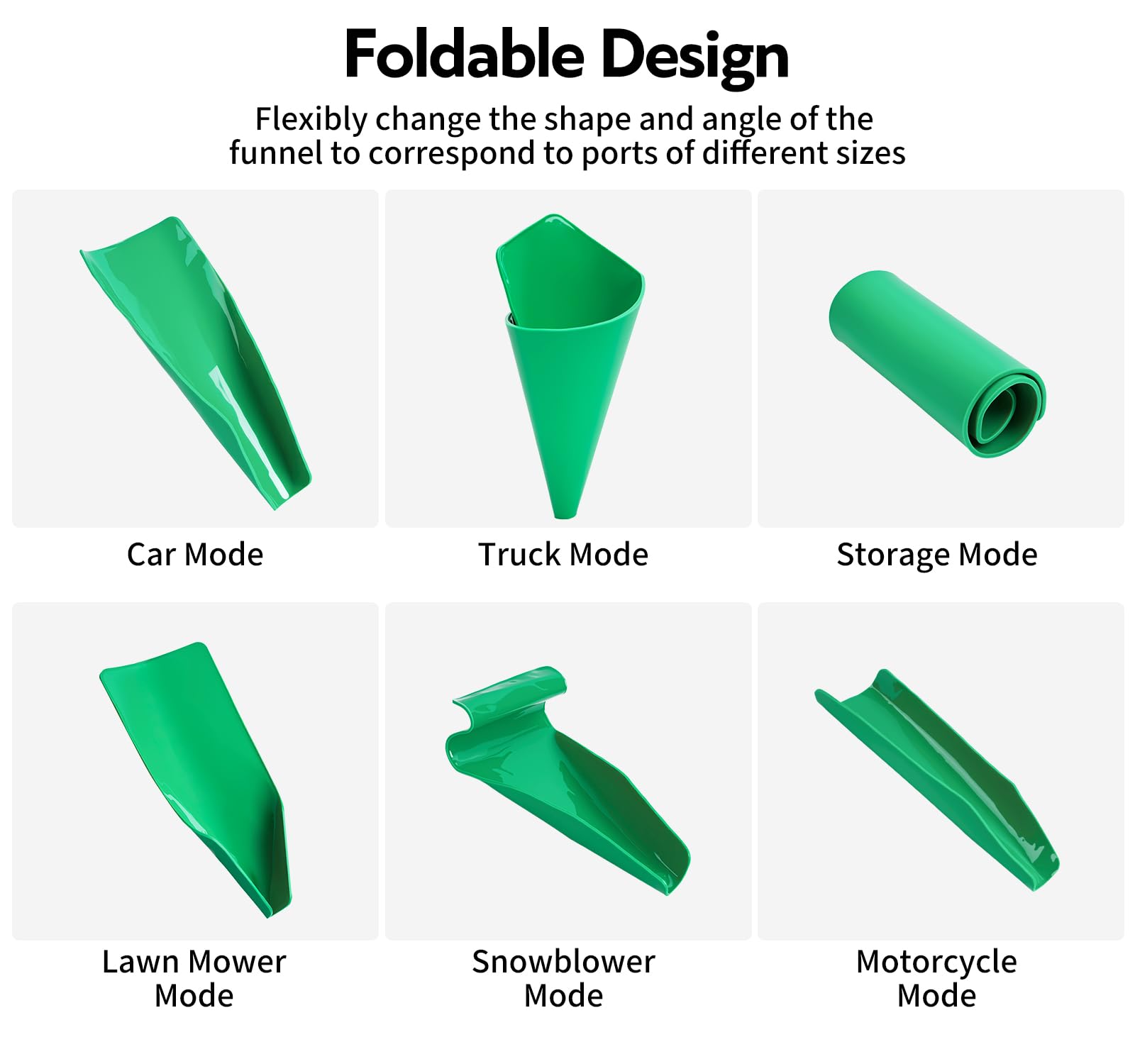 Mroace Reusable Flexible Oil Drain Funnel Form