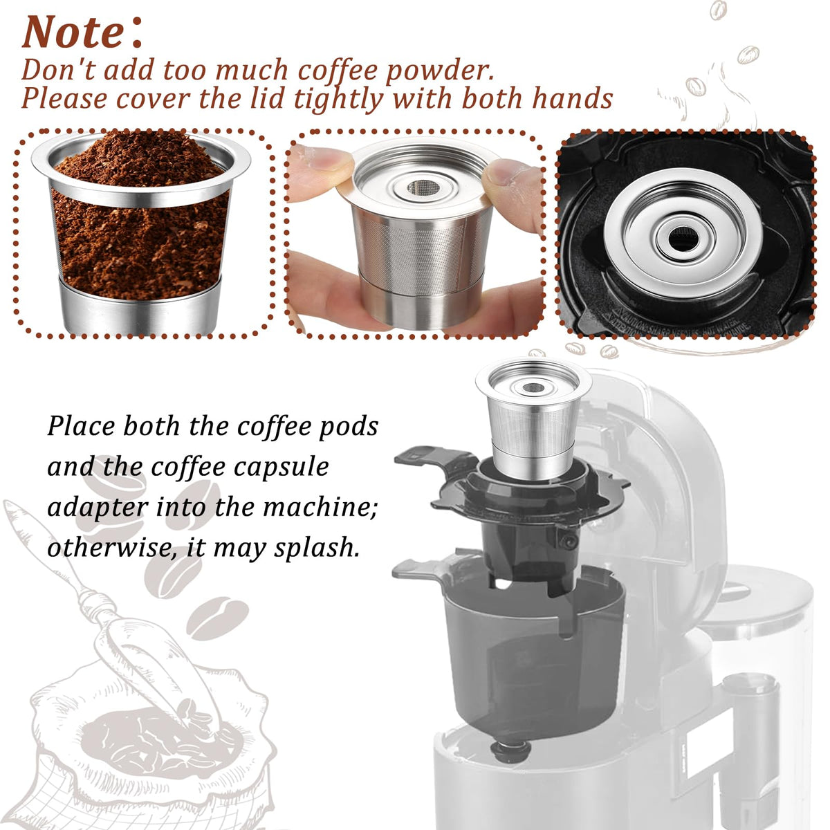 Mroace Reusable K Cups and Coffee Pods