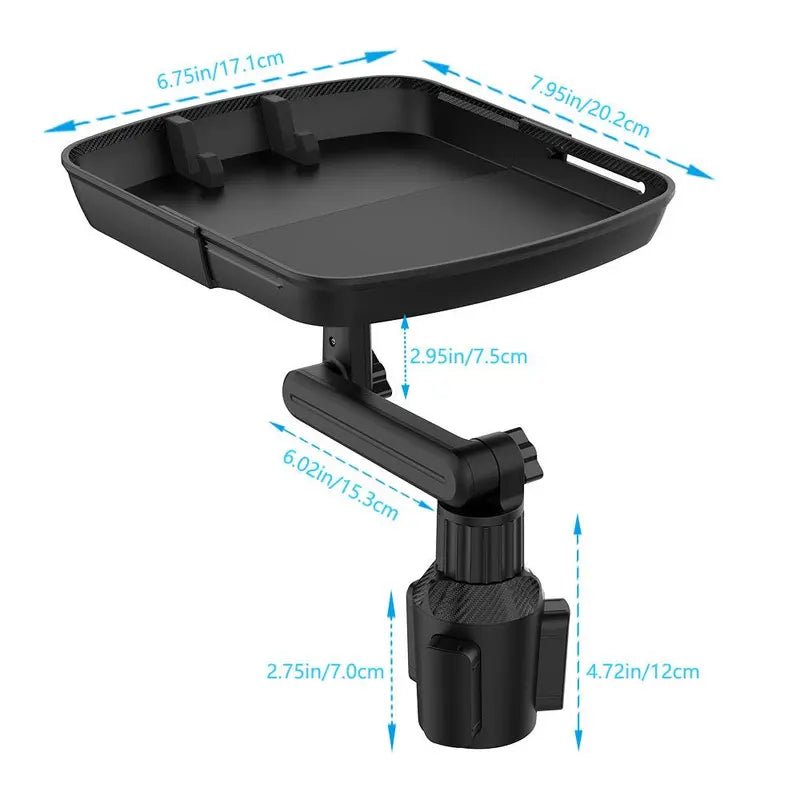 Mroace Rotatable Multifunctional Car Cup Holder Tray