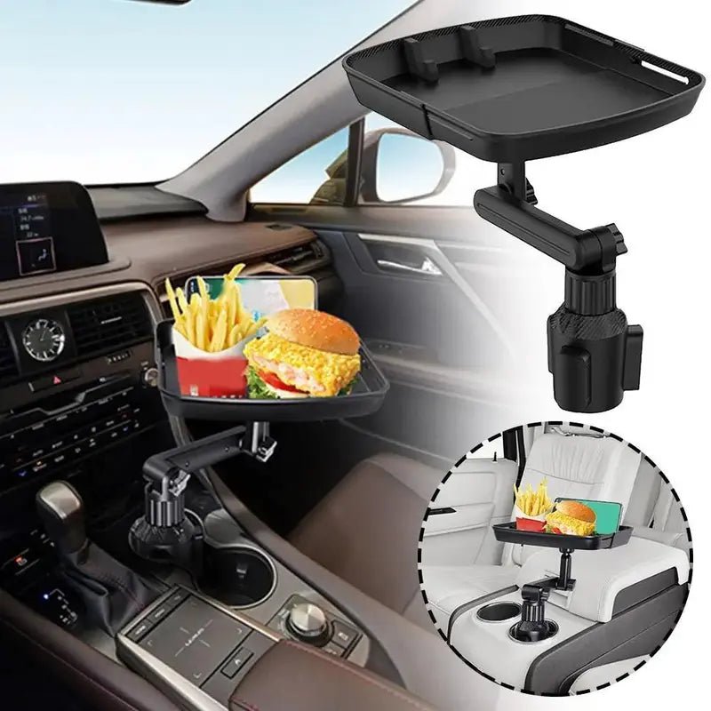 Mroace Rotatable Multifunctional Car Cup Holder Tray