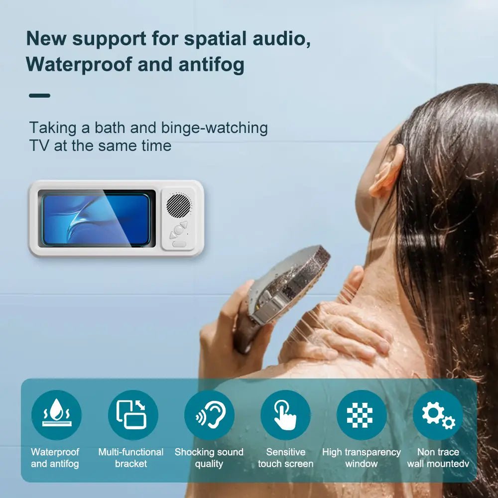 Mroace Rotating Anti Fog Bluetooth Phone Speaker Holder
