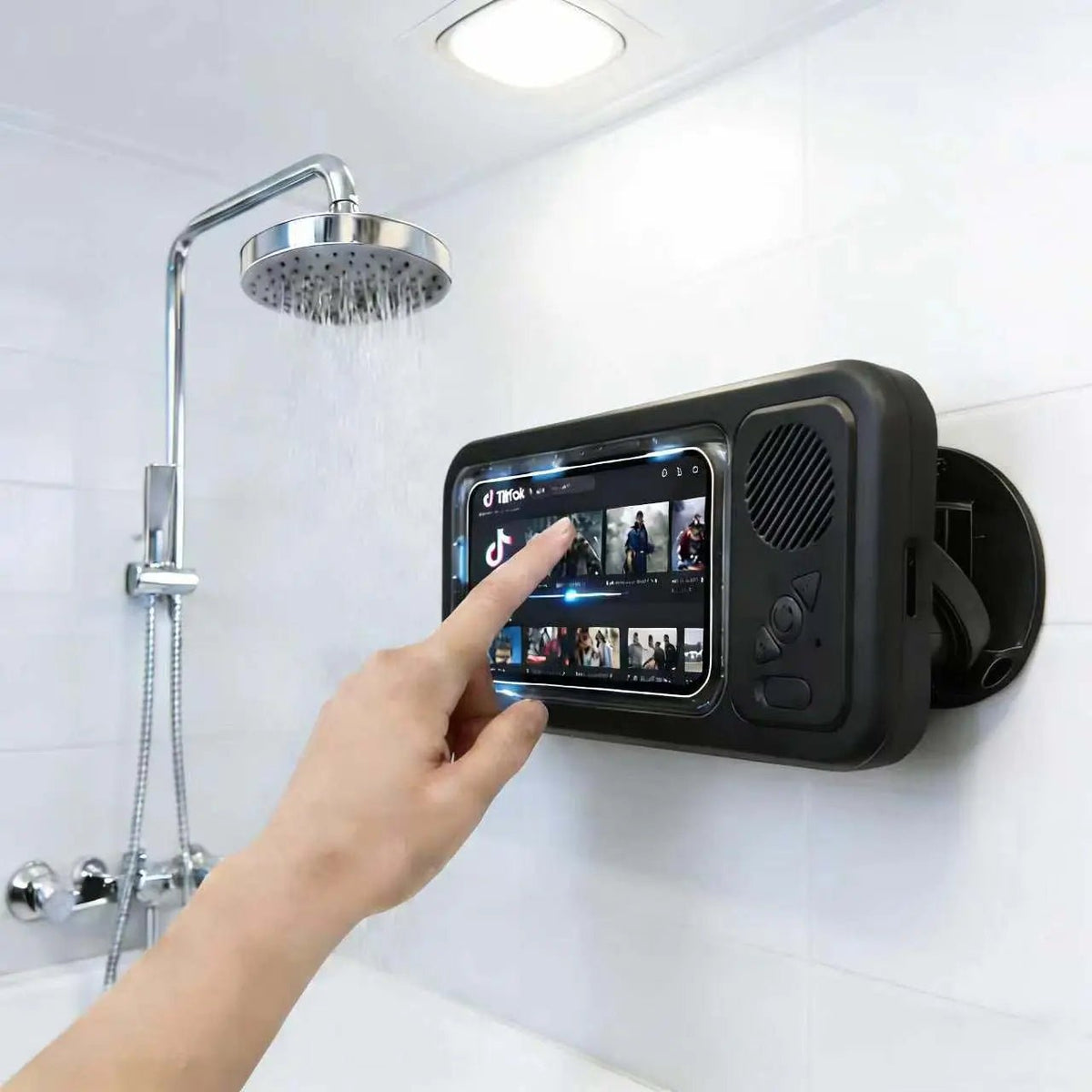 Mroace Rotating Anti Fog Bluetooth Phone Speaker Holder
