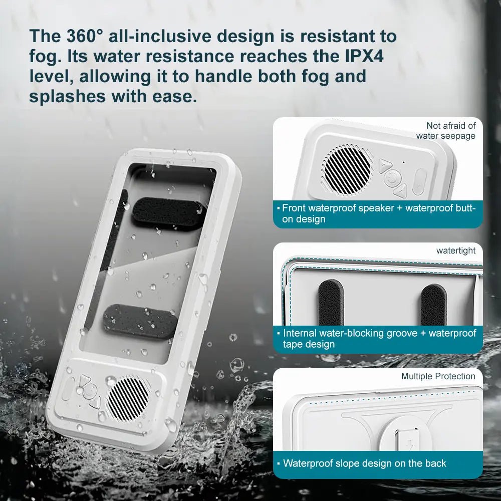 Mroace Rotating Anti Fog Bluetooth Phone Speaker Holder