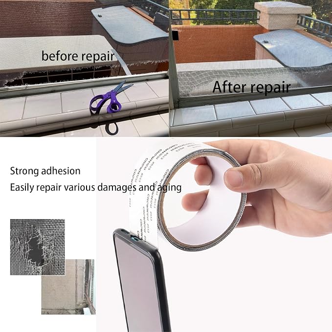 Mroace Self Adhesive Mesh Screen Repair Tape