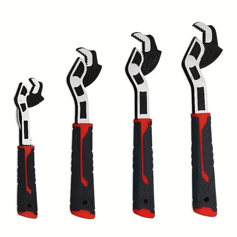 Mroace Self-Locking Adjustable Pipe Wrench Set