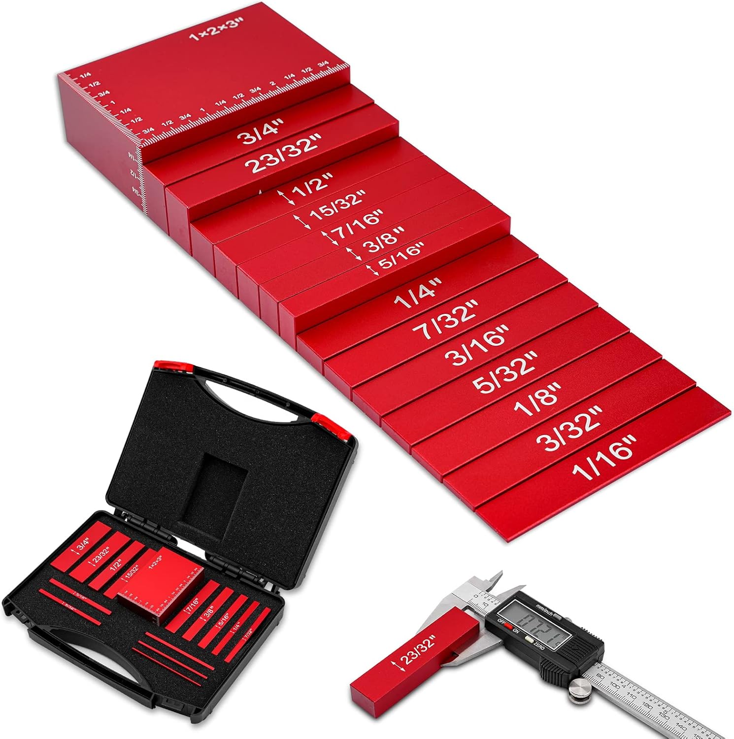 Mroace Setup Blocks Height Gauge Set
