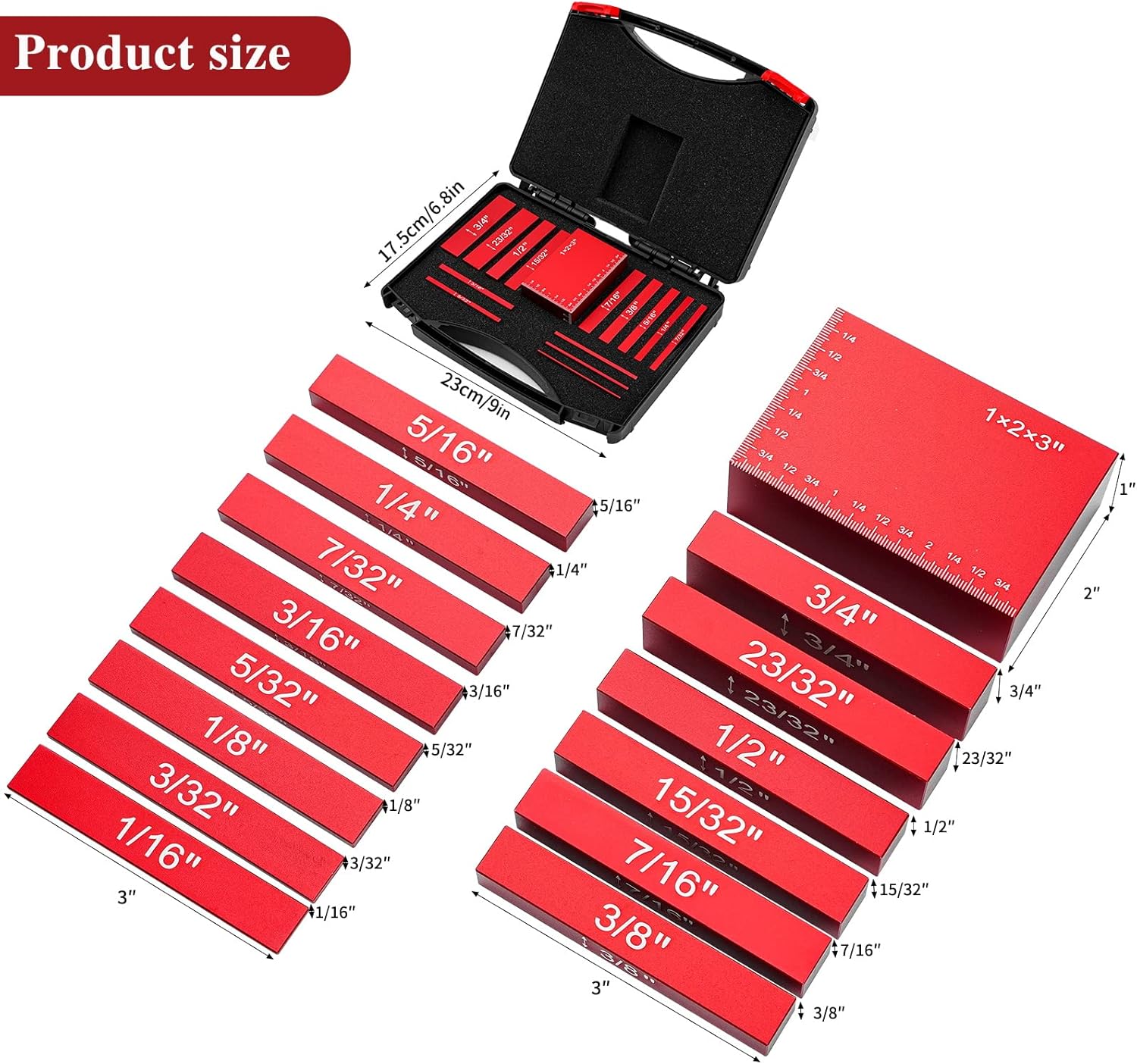 Mroace Setup Blocks Height Gauge Set