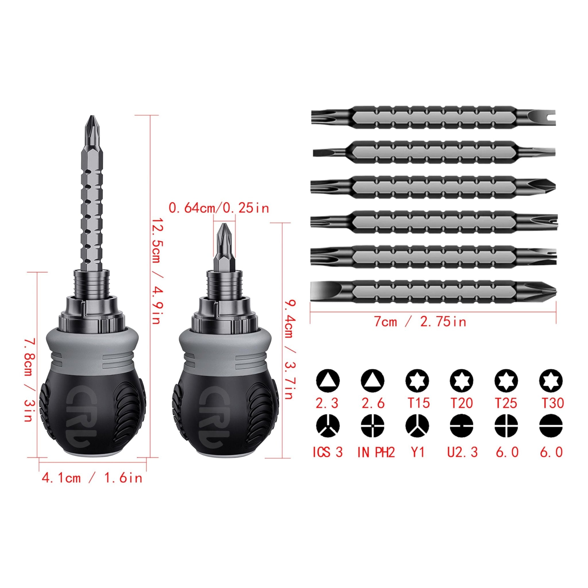 Mroace Short Ratchet Screwdriver