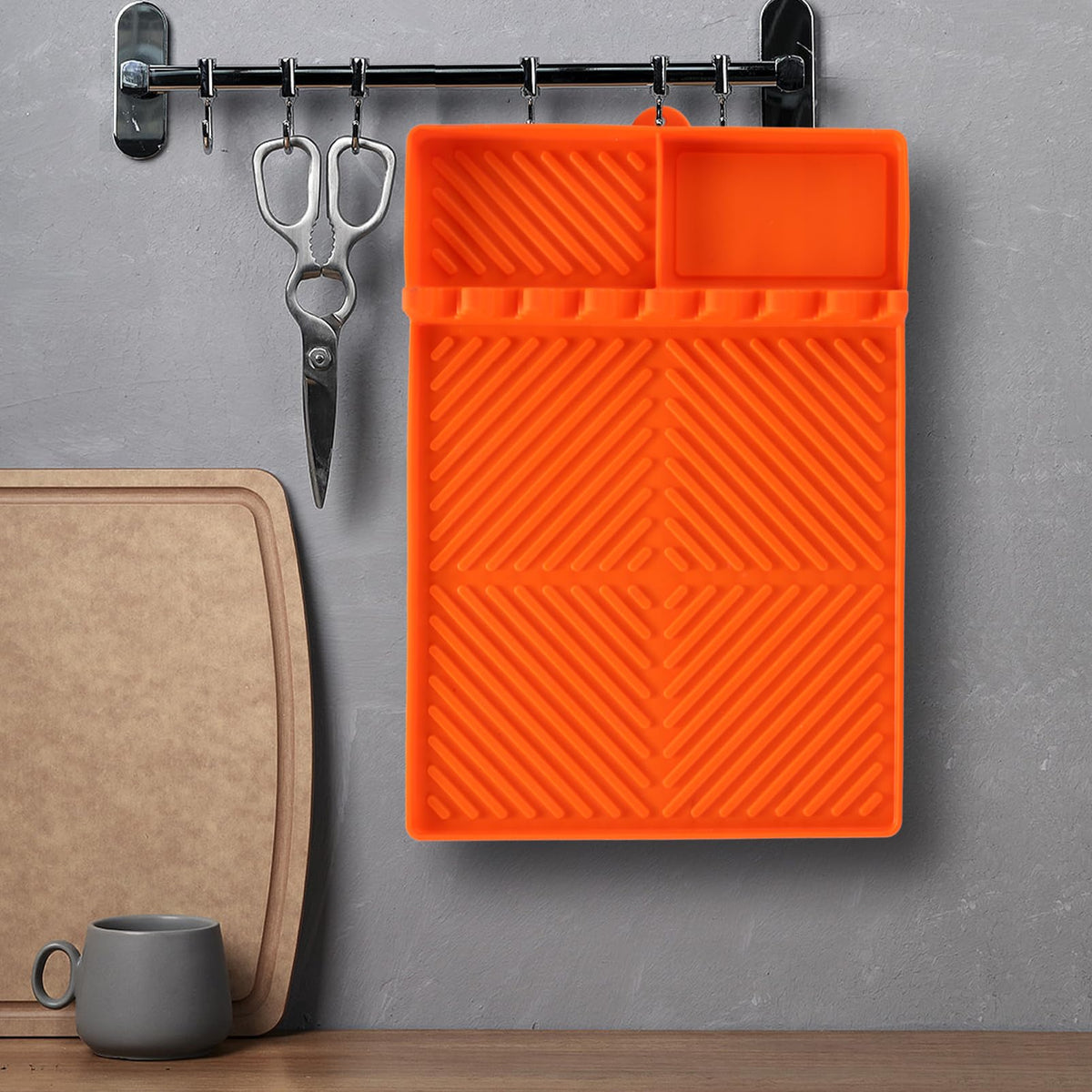 Mroace Silicone Side-Shelf Griddle Mat