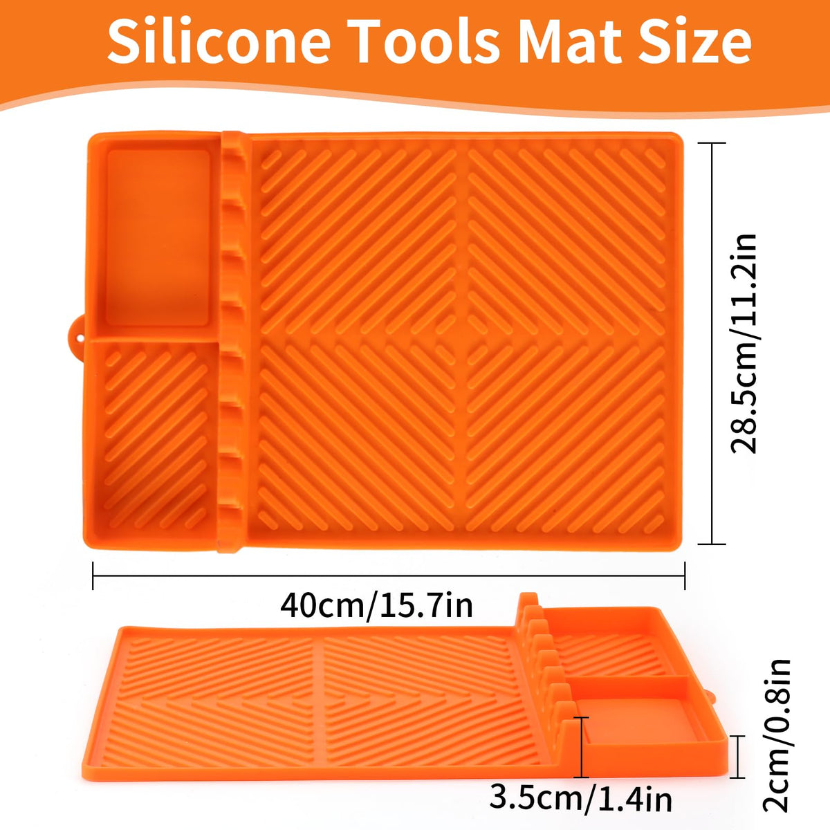 Mroace Silicone Side-Shelf Griddle Mat
