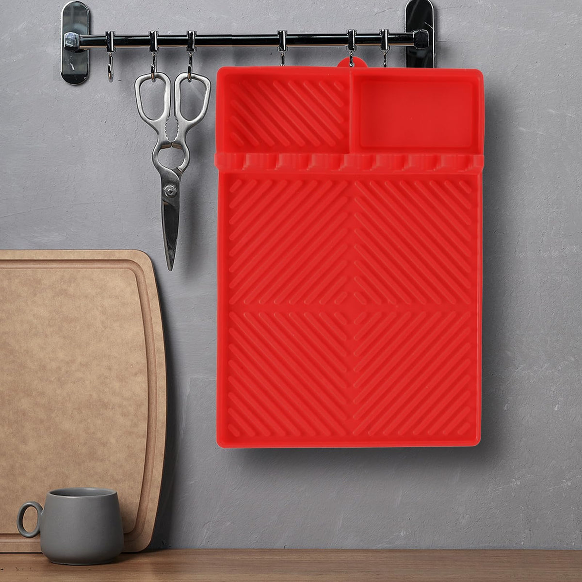 Mroace Silicone Side-Shelf Griddle Mat