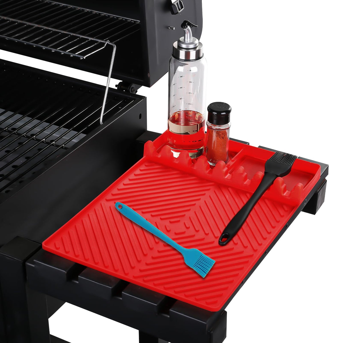 Mroace Silicone Side-Shelf Griddle Mat