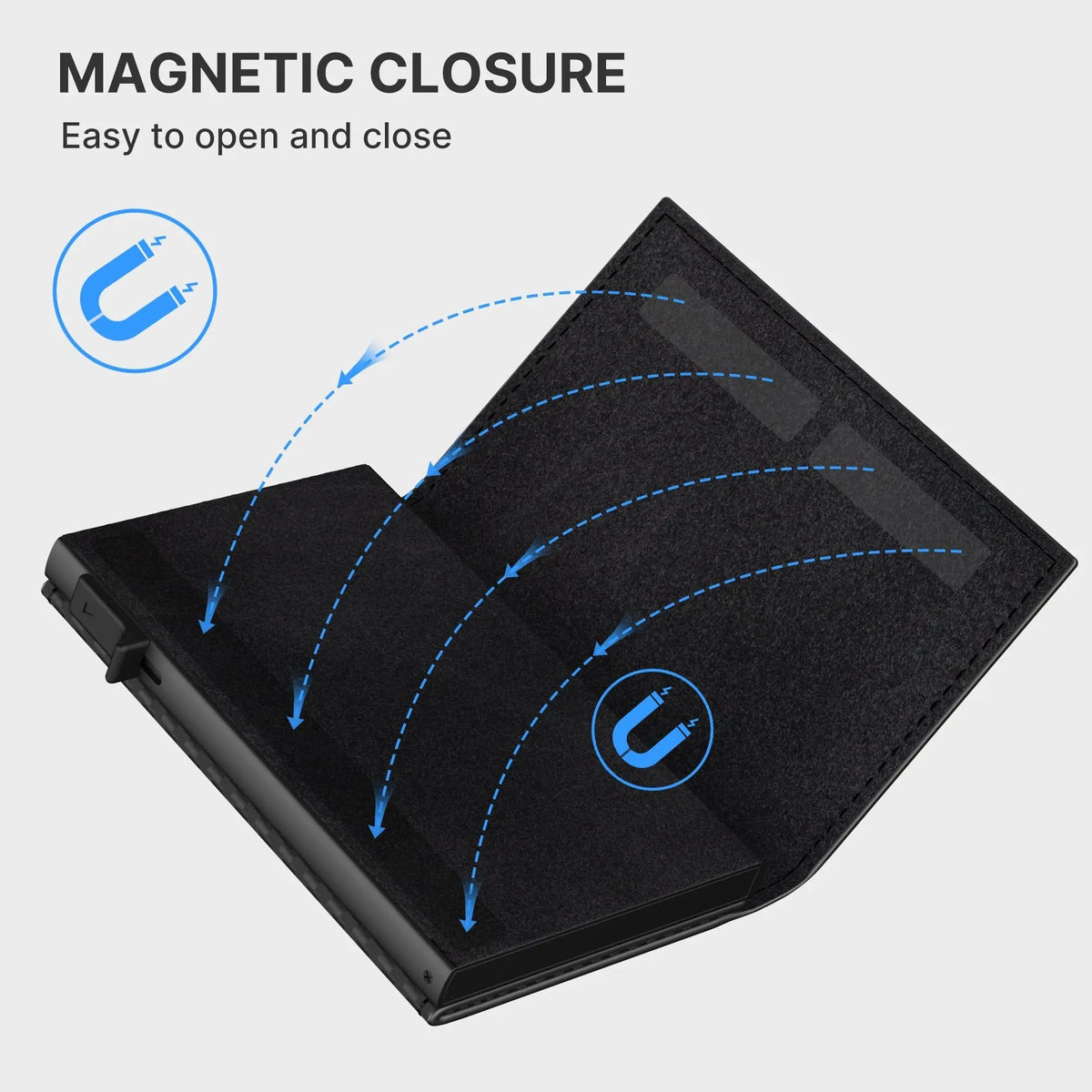 Mroace Slim RFID Pop Up Wallet With AirTag Holder