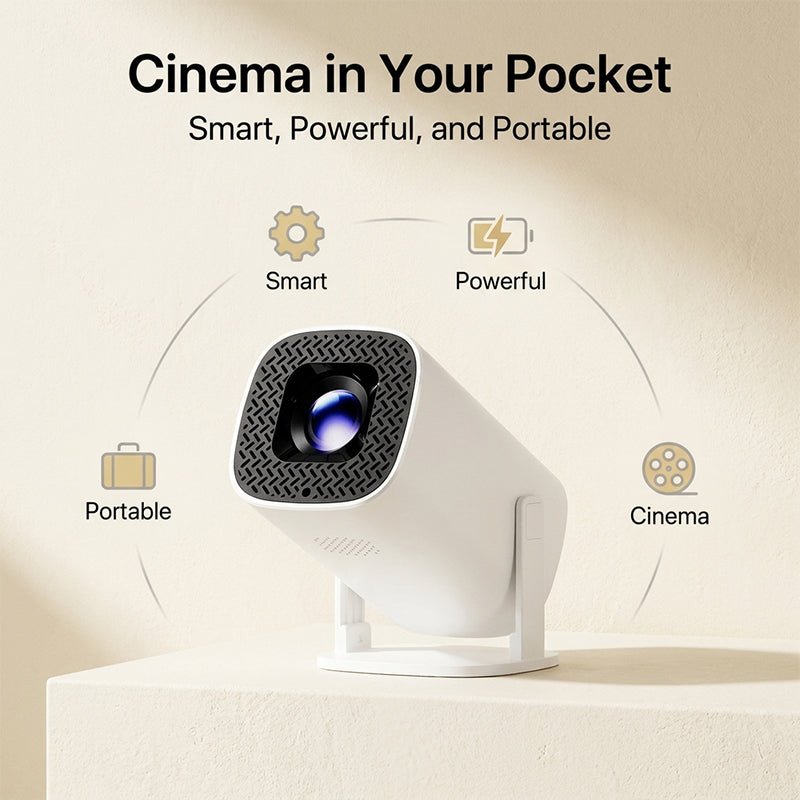 Mroace Smart Rotatable Portable Mini Projector