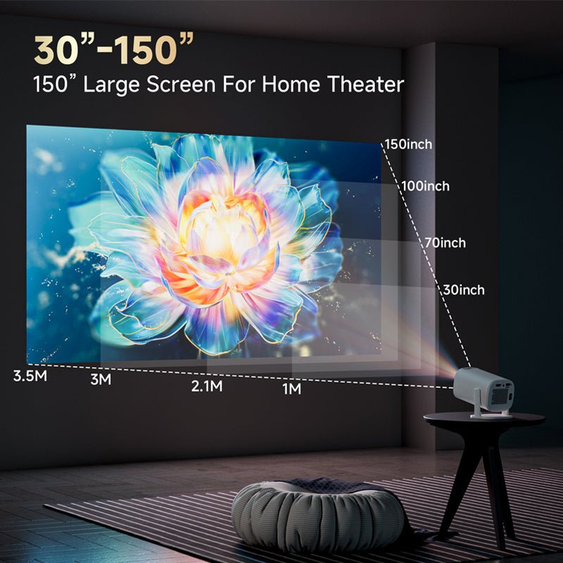 Mroace Smart Rotatable Portable Mini Projector