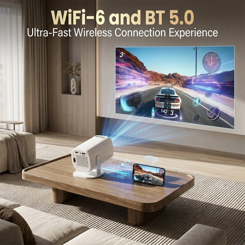 Mroace Smart Rotatable Portable Mini Projector