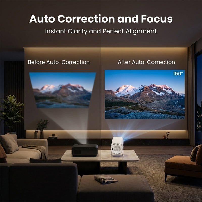 Mroace Smart Rotatable Portable Mini Projector
