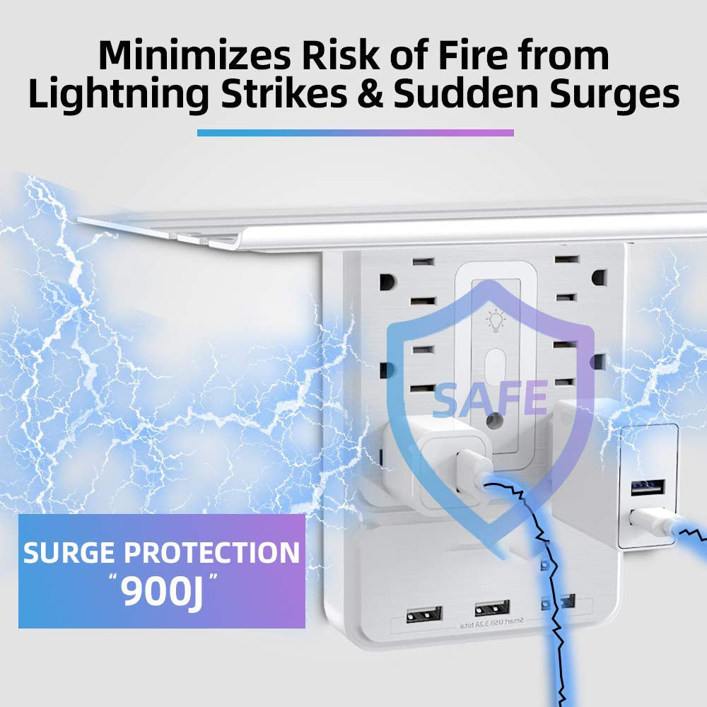Mroace Socket Outlet Shelf for Home
