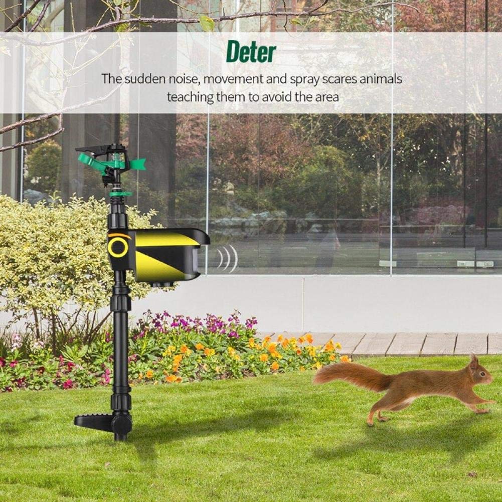 Mroace Solar Animal Deterrent Sprinkler