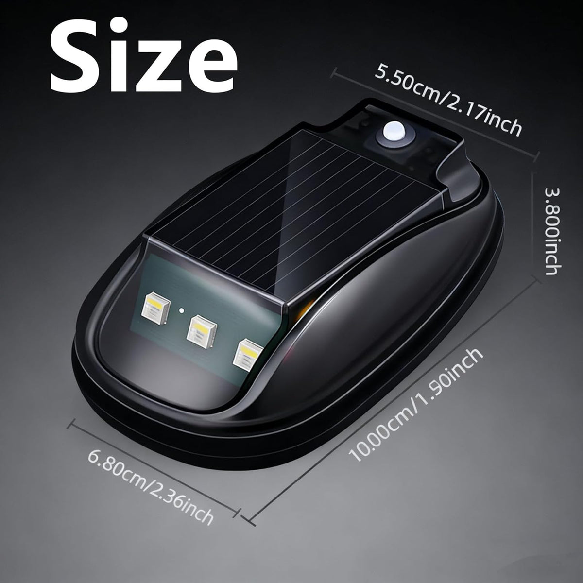 Mroace Solar Car Roof Neon RGB Strobe Light