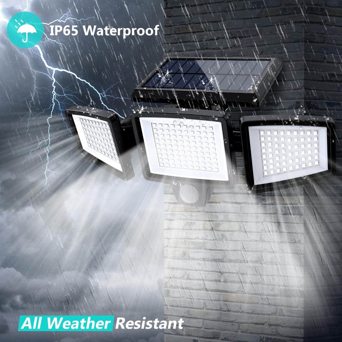 Mroace Solar Motion Sensor Security Light