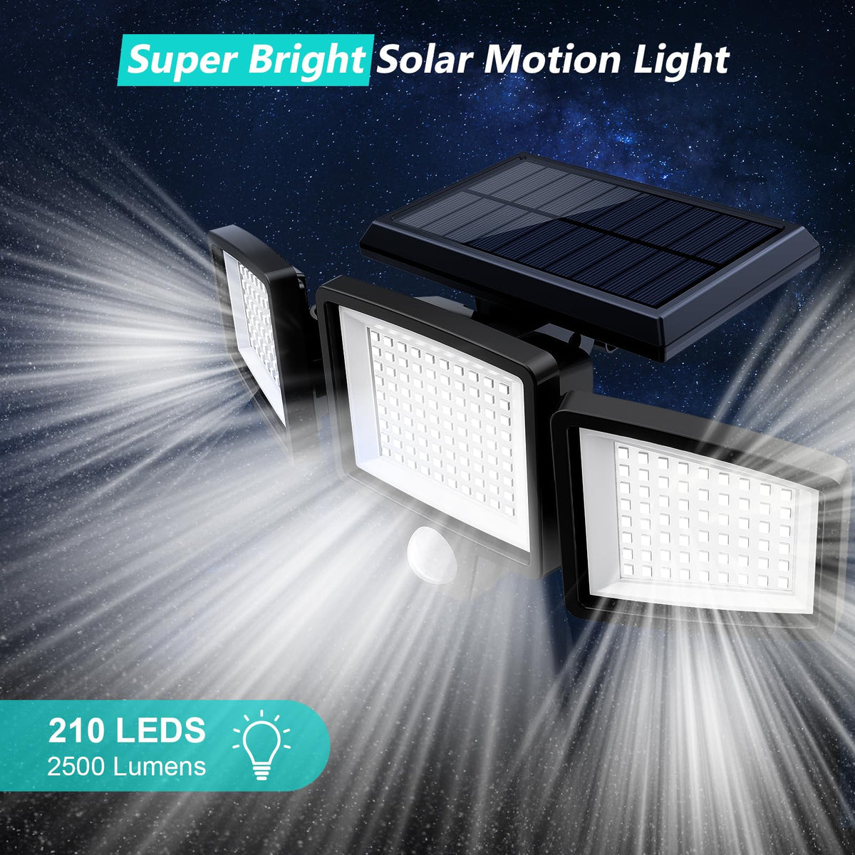 Mroace Solar Motion Sensor Security Light