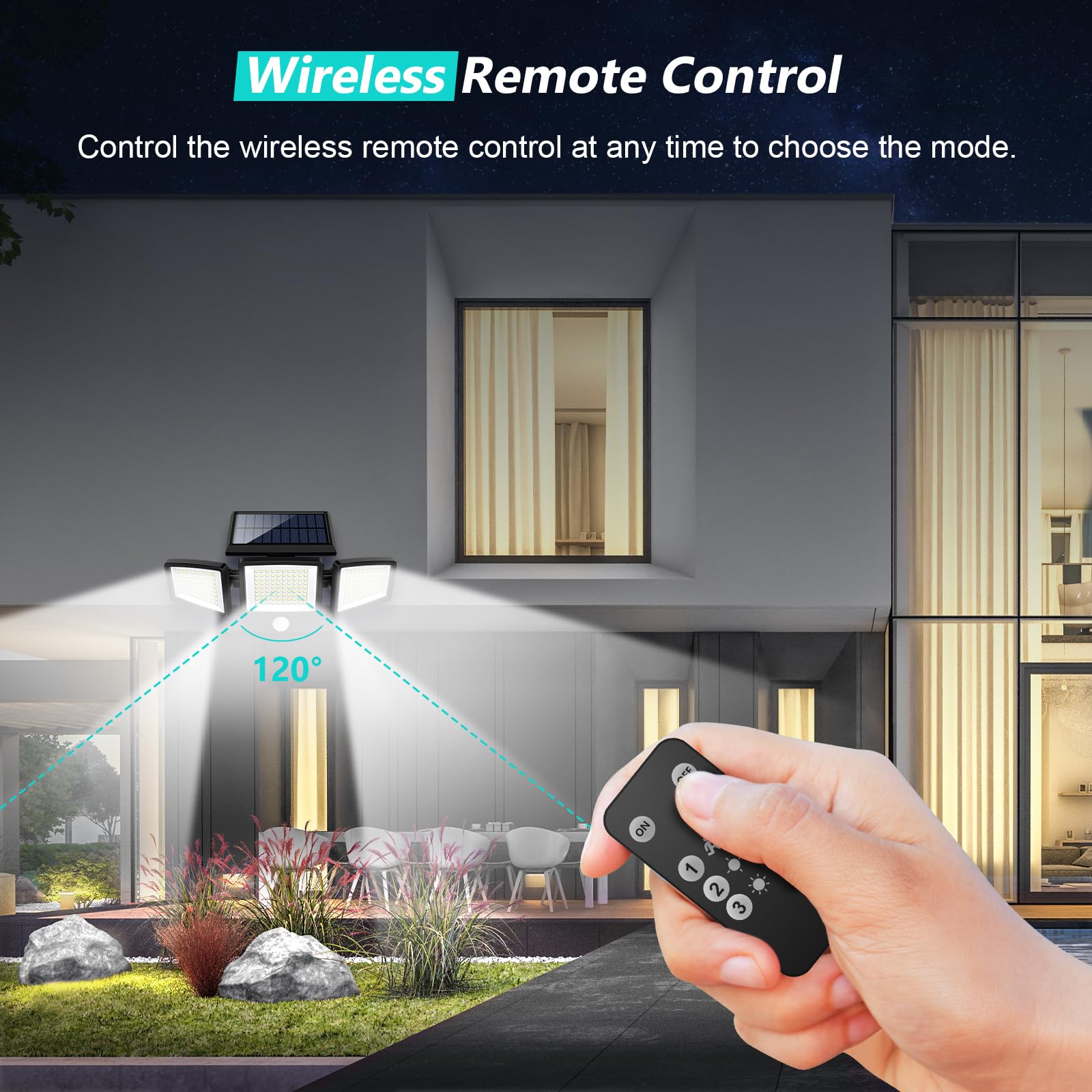 Mroace Solar Motion Sensor Security Light