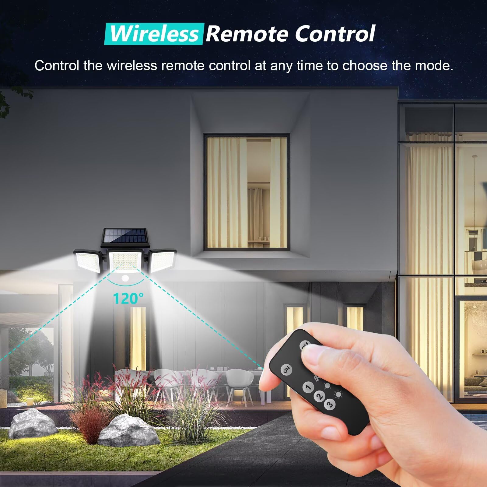 Mroace Solar Motion Sensor Security Light
