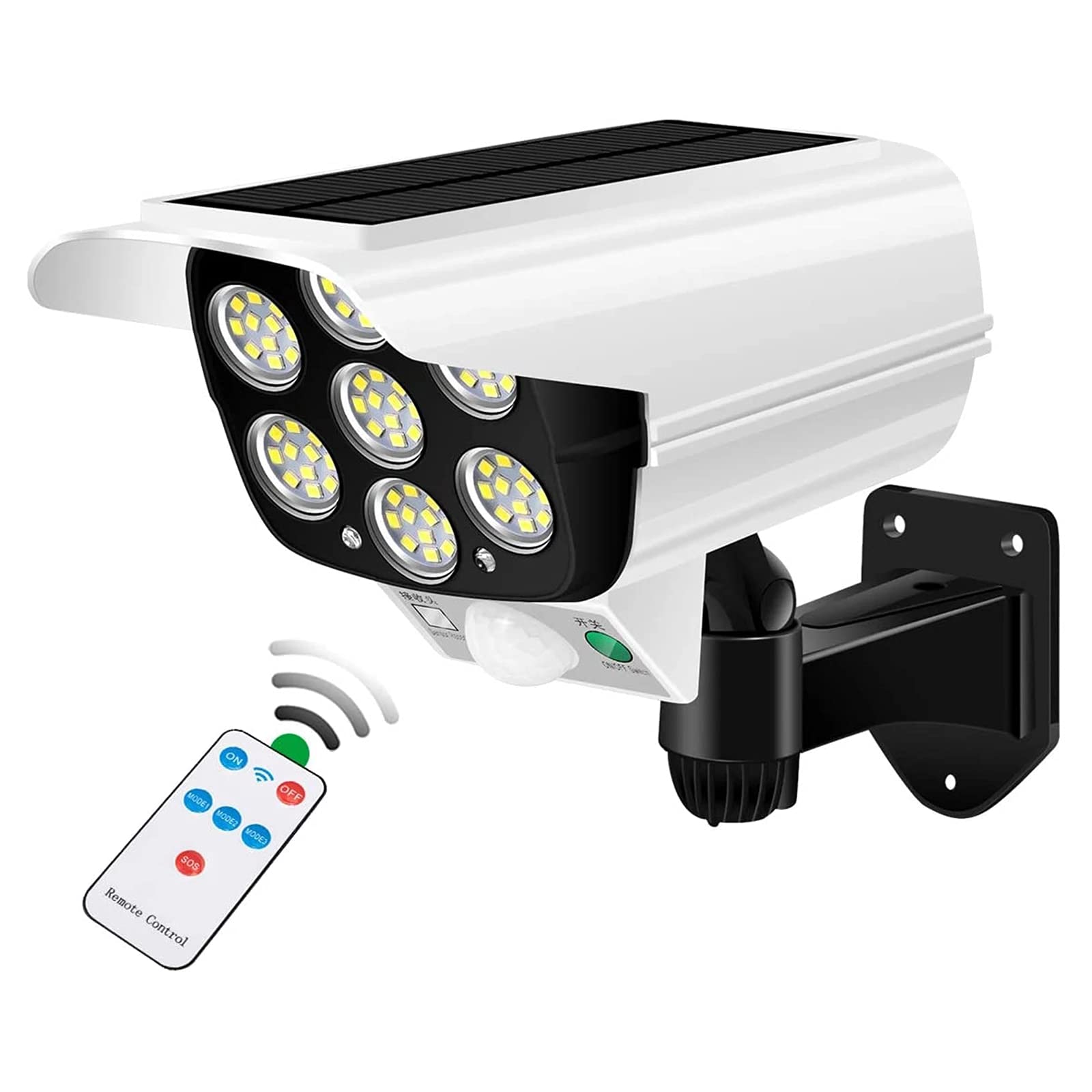 Mroace Solar Motion Sensor Security Light Camera
