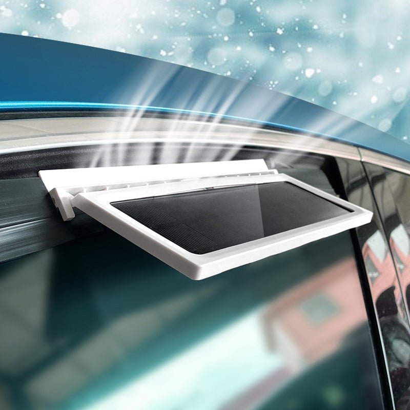 Mroace Solar Powered Car Exhaust Cooling Fan