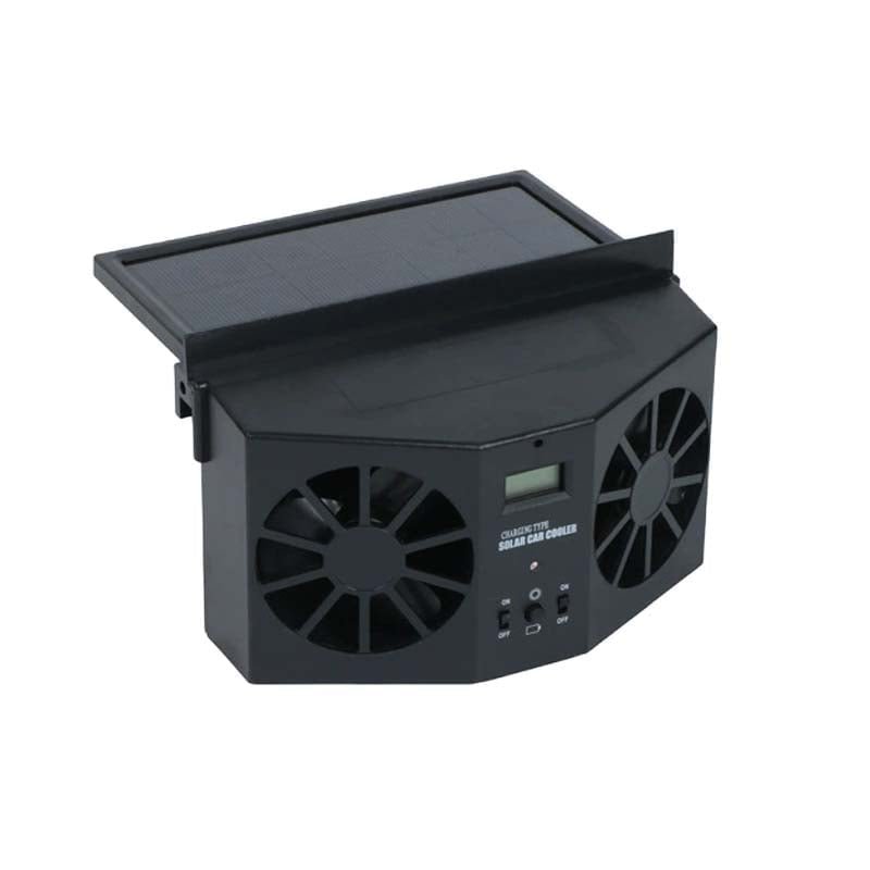 Mroace Solar Powered Car Exhaust Cooling Fan