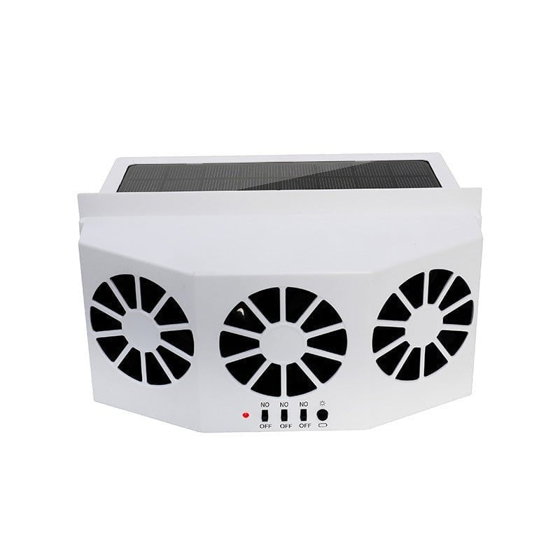 Mroace Solar Powered Car Exhaust Cooling Fan
