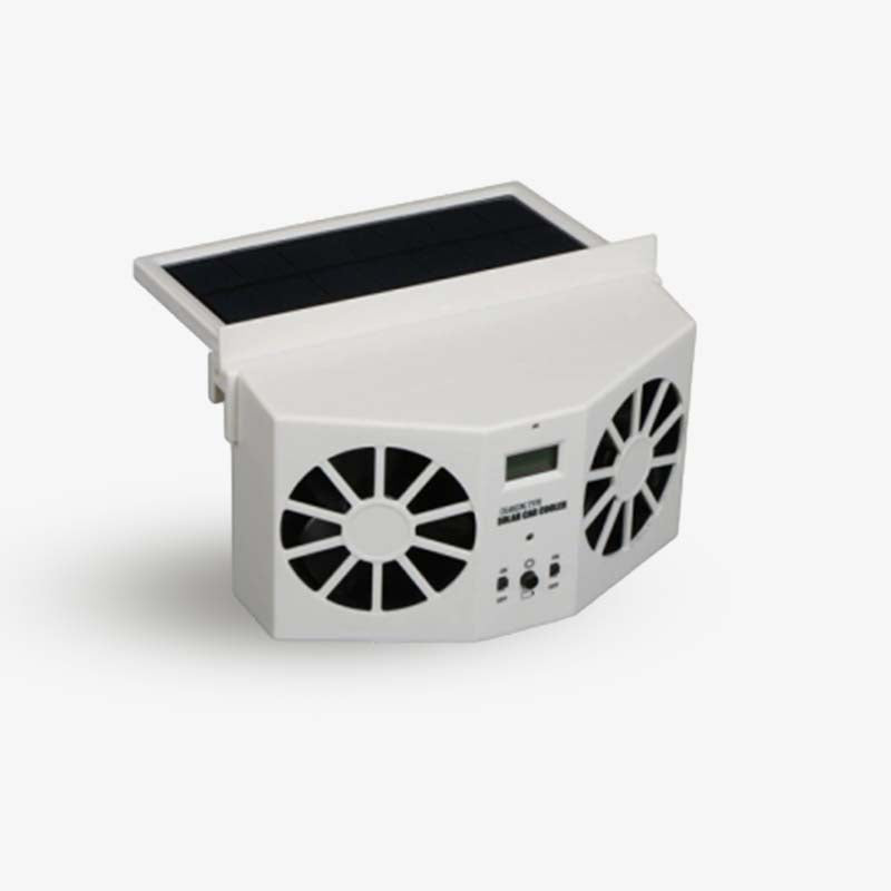 Mroace Solar Powered Car Exhaust Cooling Fan