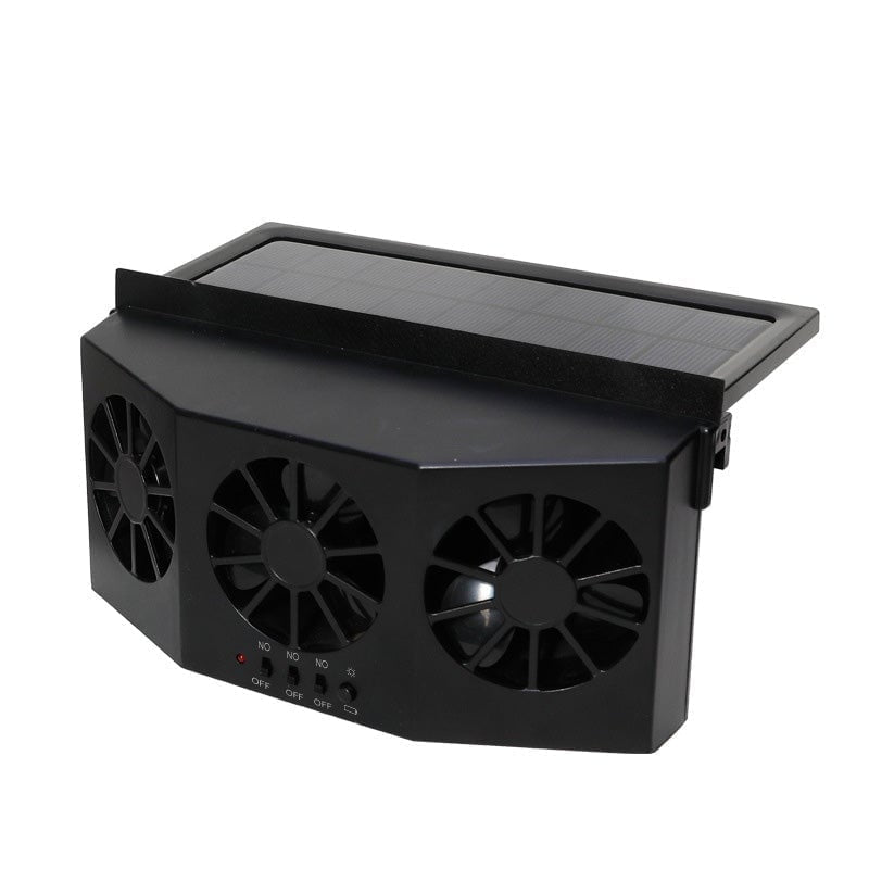 Mroace Solar Powered Car Exhaust Cooling Fan