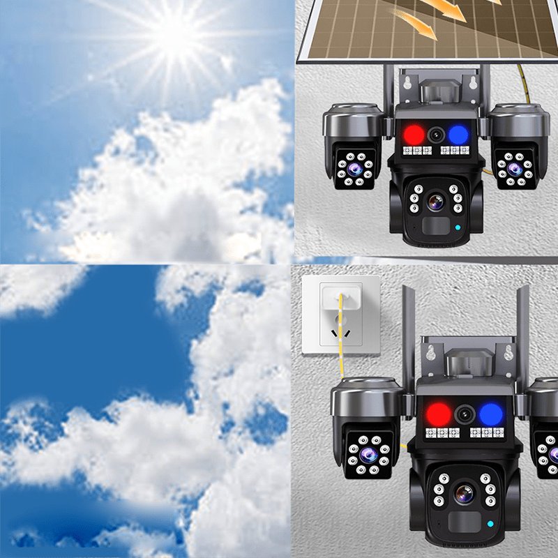 Mroace Solar Powered Wireless Security Camera