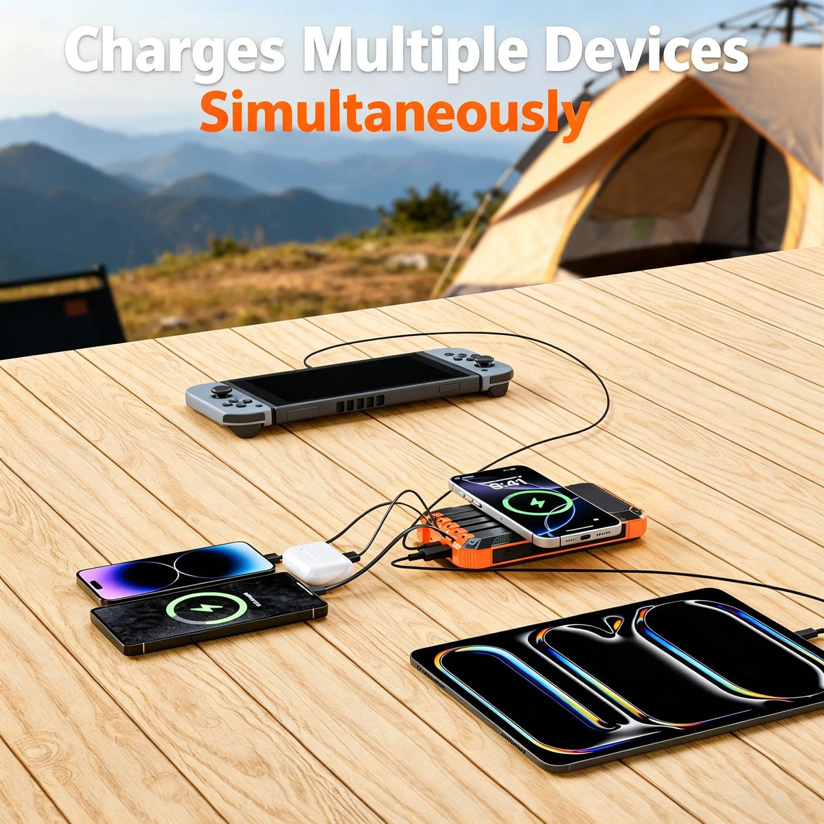 Mroace Solar Wireless Portable Power Bank