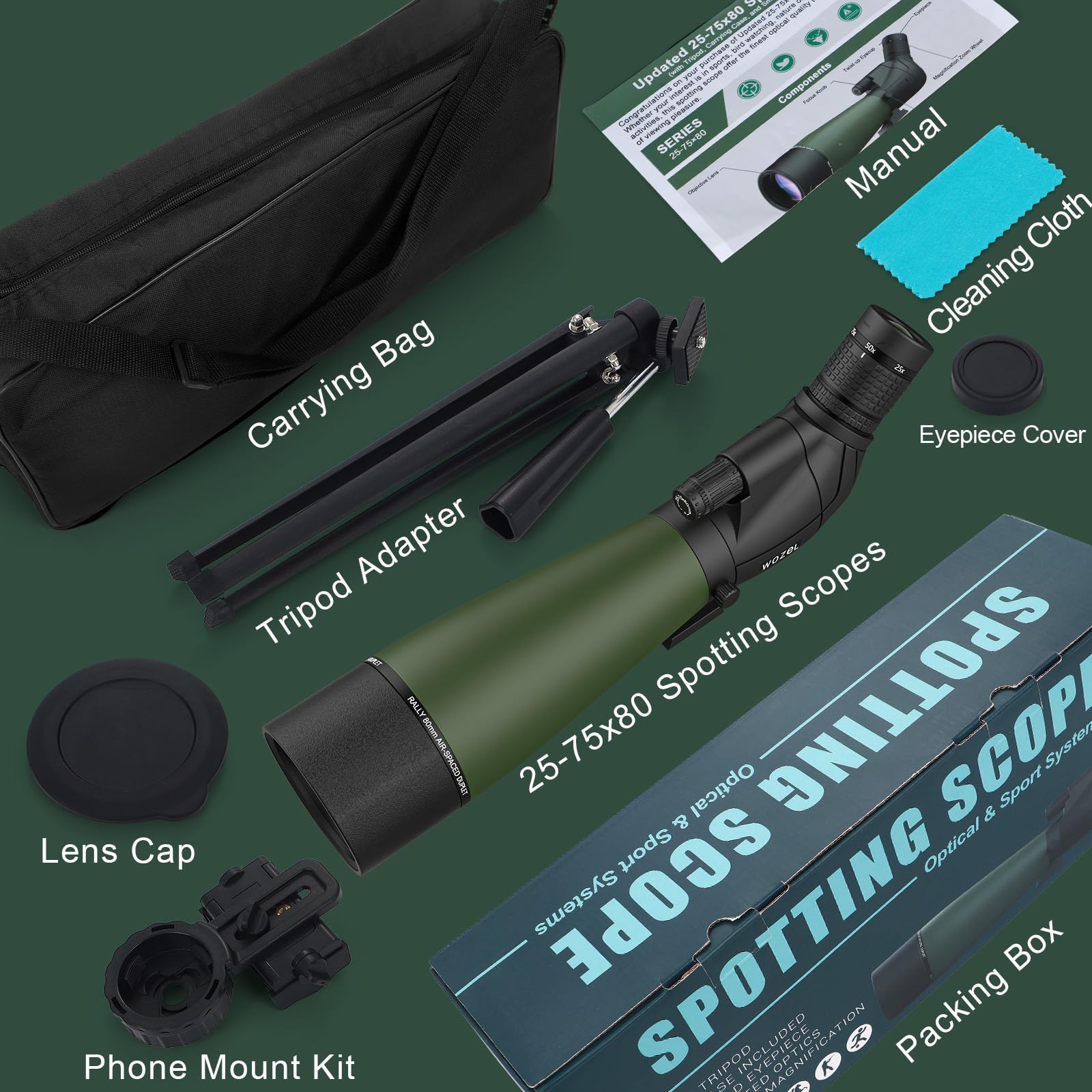Mroace Spotting Scope with Tripod