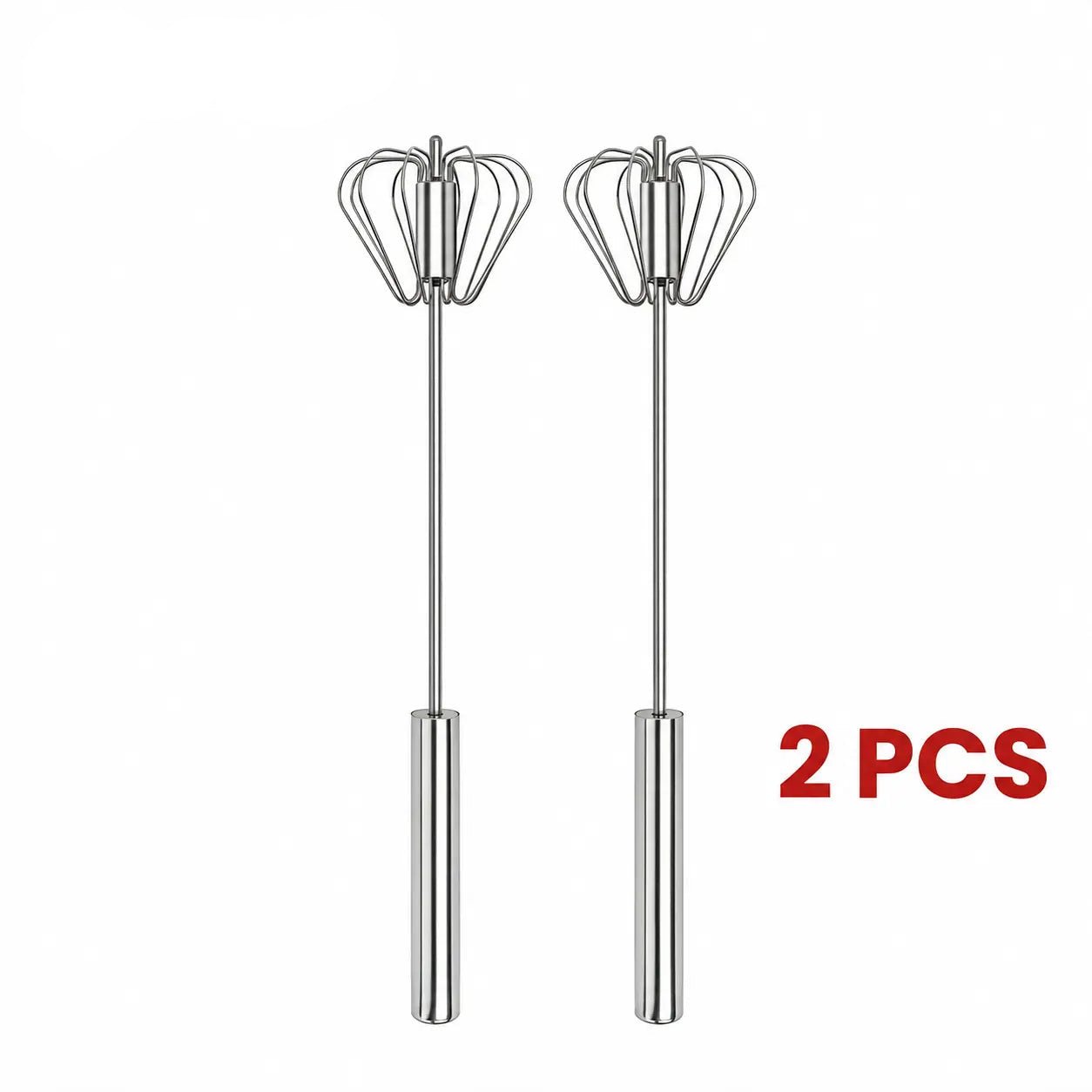 Mroace Stainless Steel Hand-Push Rotary Whisk Food