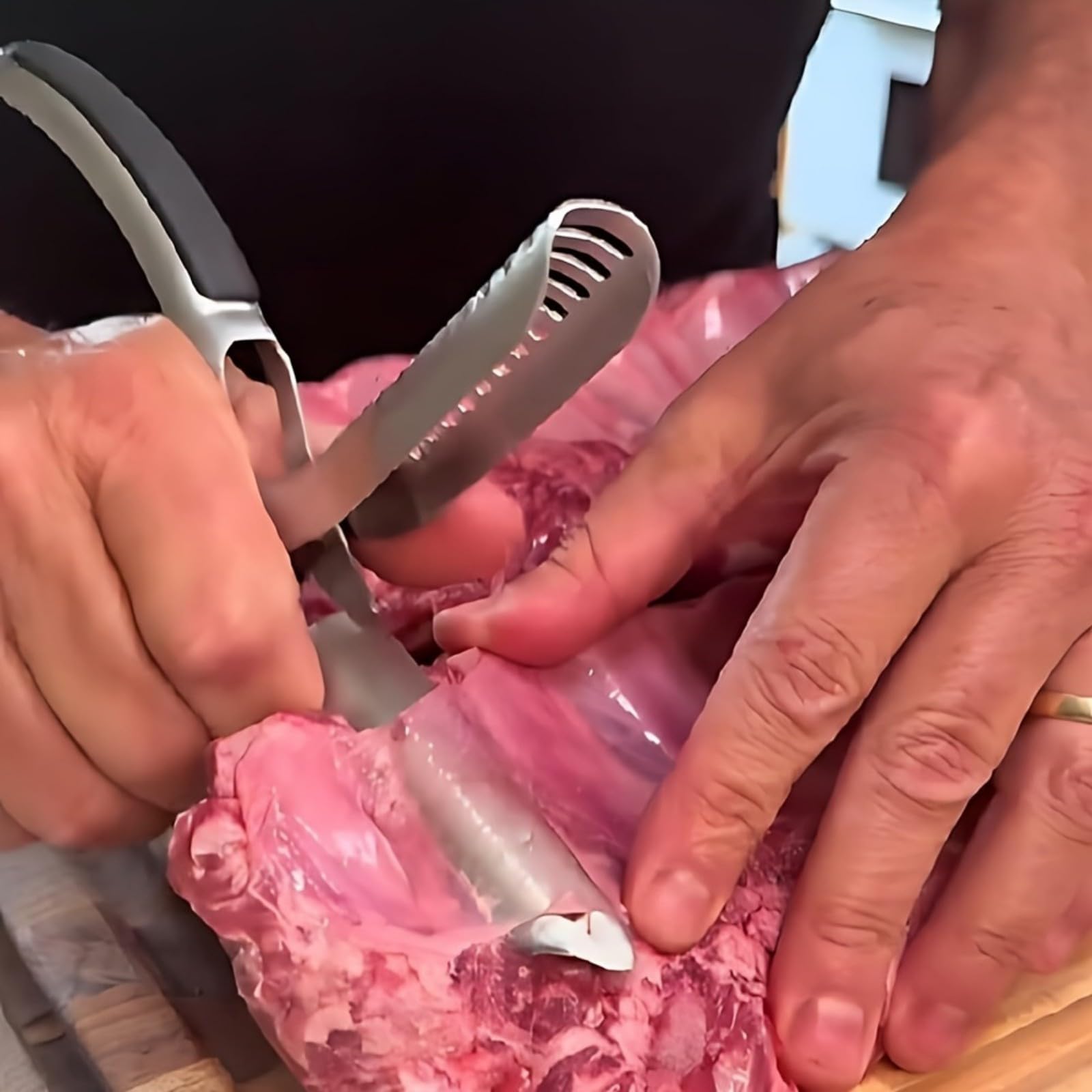 Mroace Stainless Steel Rib Membrane Remover