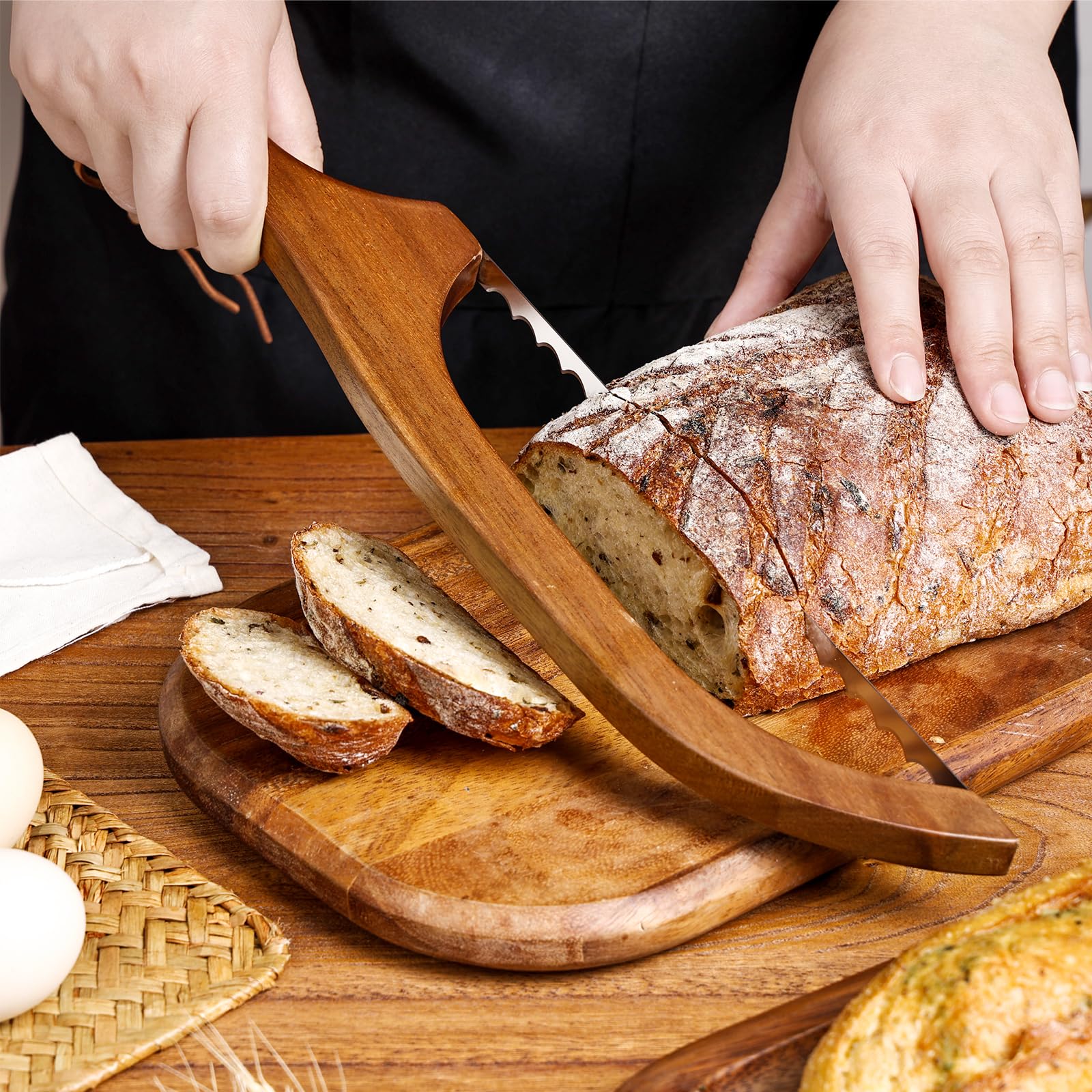 Mroace Stainless Steel Serrated Bread Knife