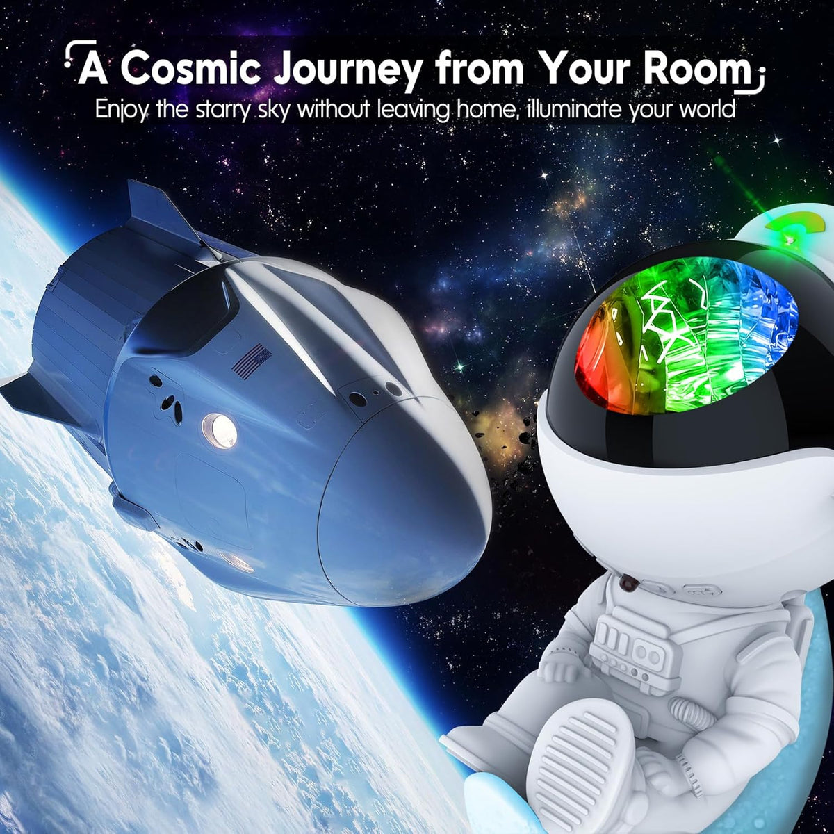 Mroace Star Projector Galaxy Night Light