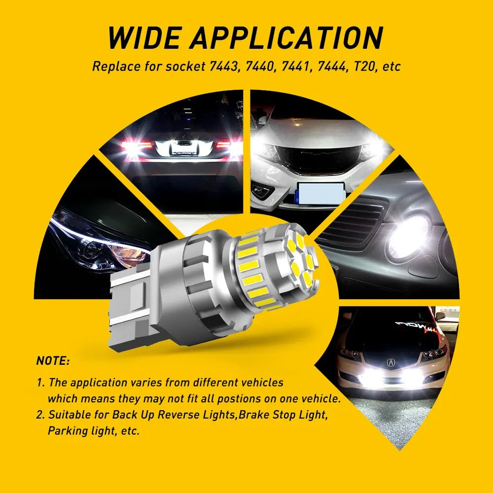 Mroace Super-Bright 6000K T20 LED Bulbs
