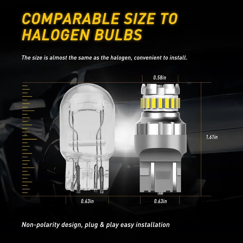 Mroace Super-Bright 6000K T20 LED Bulbs