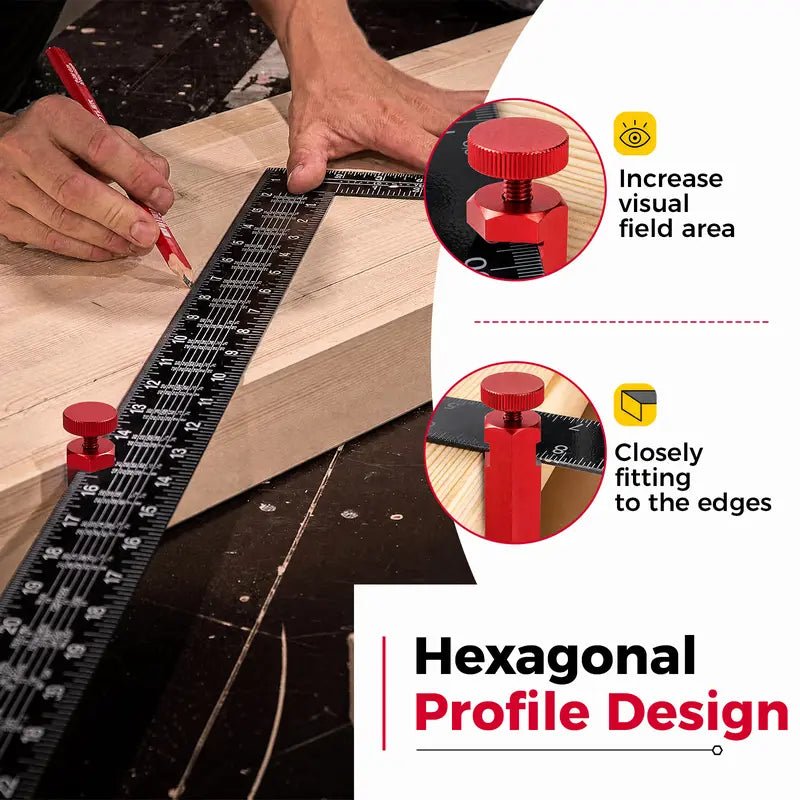 Mroace Tall Stair Gauges for Framing Square with Holder and Hook