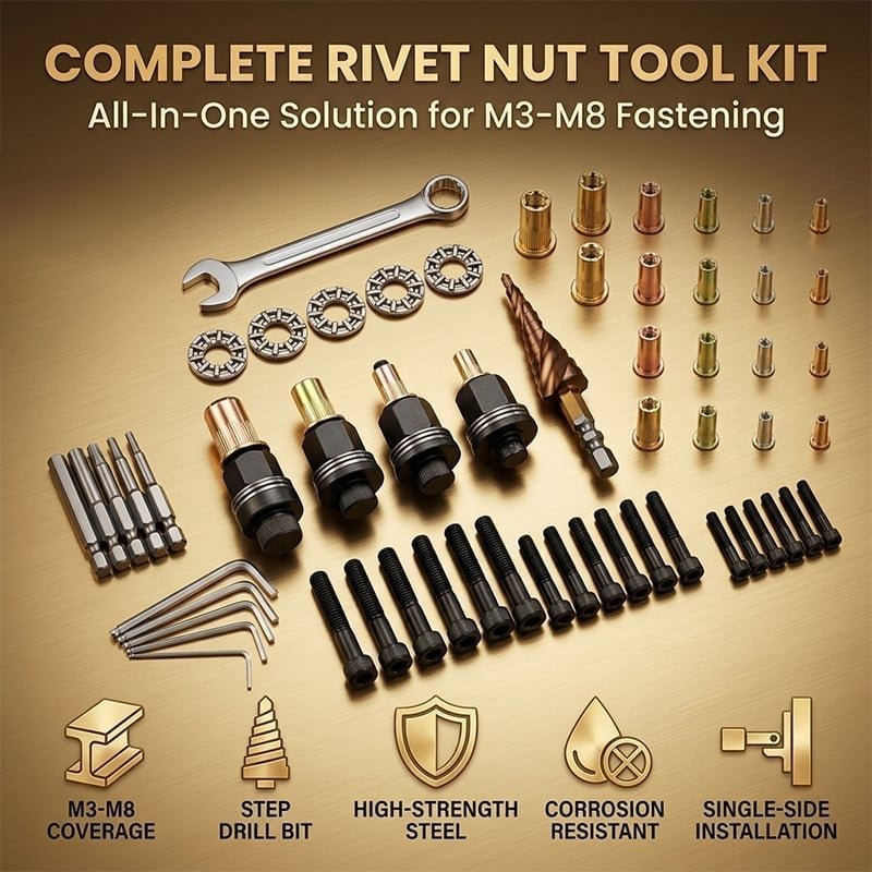 Mroace Threaded Rivet Nut Kit