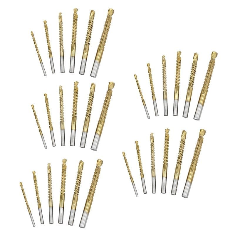 Mroace Titanium Coated High-Speed Steel Drill Bit Set