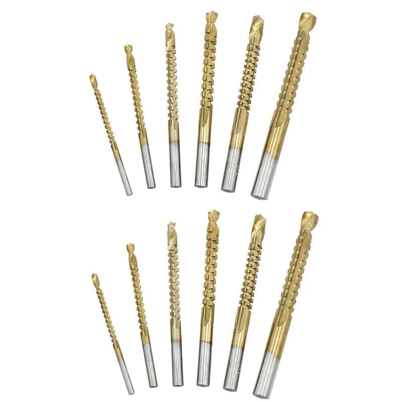Mroace Titanium Coated High-Speed Steel Drill Bit Set